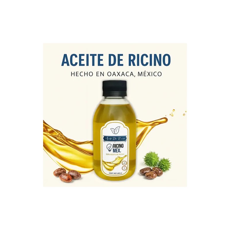 Aceite De Ricino Puro Y Orgánico 250 Ml - Corporal