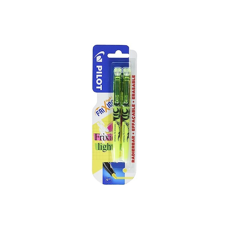 Pilot Frixion Light Erasable Highlighter - Yellow, Pack of 2