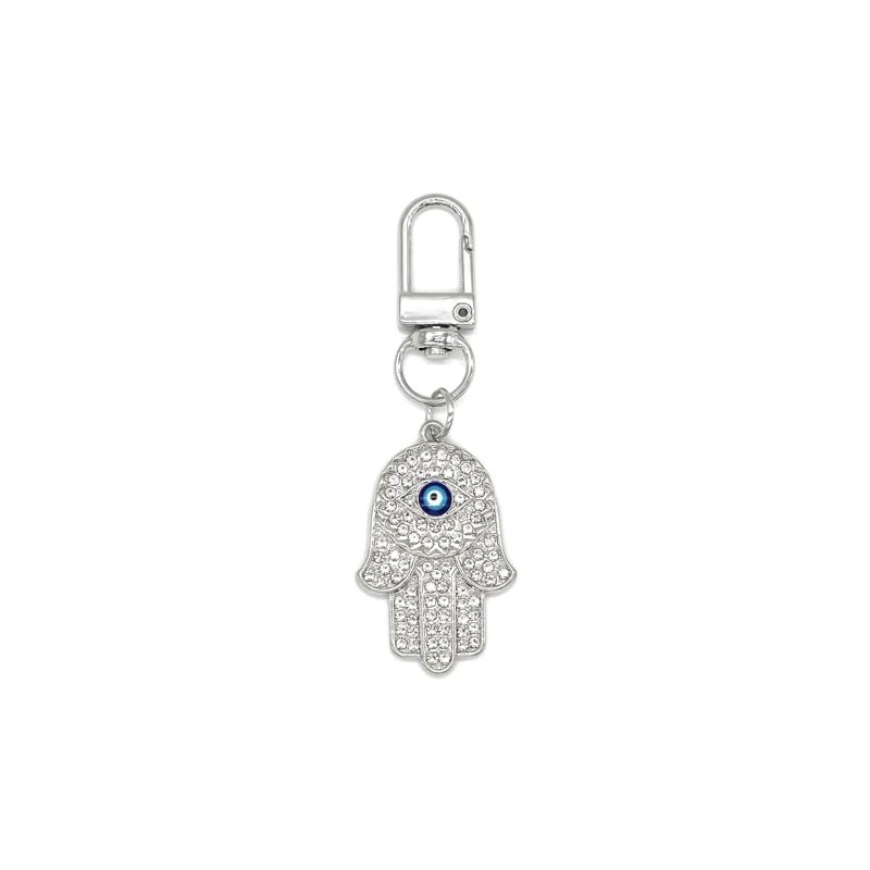 Jasimkiss Evil Eye Keychains Hamsa Hand keychains Protection Charm Car