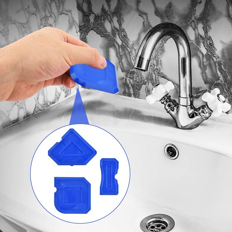 Silicone Caulking Tool, 3 in 1 Caulking Remover Glazing Compound