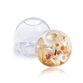 BIGEBO 4 inch Large Sphere Resin Molds, Ball Shape Silicone Mold One-Piece Design 3D Globe Epoxy Resin Molds for Candle Wax Soap Bath Bomb Plaster DIY Crafts Flower Keepsakes Home Decor