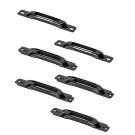 DC Cargo E-Track Single Slot, Black Powder Coated, 6-pack