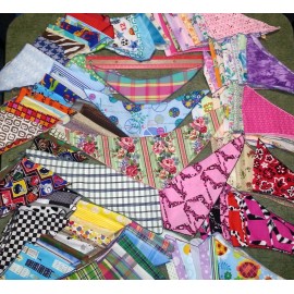 hand made with a ROLLED EDGE 150 Dog Grooming BANDANAS   50M  50L 50XL Pet Scarf everyday TieOn Bandanna