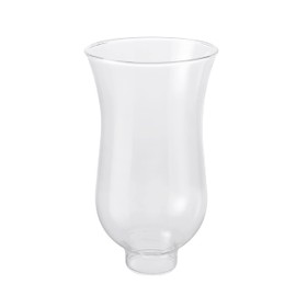 Aspen Creative Clear 23066-01 Flare Shaped Transitional Style Replacement Glass Shade, 1-1/2" Fitter Size, 6-3/4" high x 3-3/4" Diameter