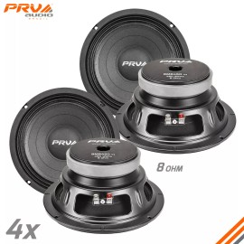 PRV Audio 4x PRV Audio 8MB450 Midbass Car Audio 8" Speakers 8 Ohm 8MB PRO 1800 Watts