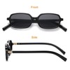 Gleyemor Fashion Retro Rectangle Sunglasses for Women Men Trendy Rectangular