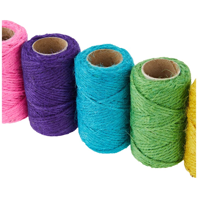 Springboard 70030 Coloured Jute Yarn (Pack of 5) 20 m