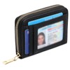 GAEKEAO Wallet Women RFID Blocking Leather Small Compact Zip-Around Credit