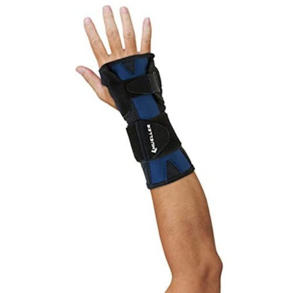 Mueller 62028-1 X-Stay Wrist Stabilizer, Black, Small/Medium