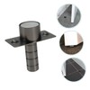 VILLFUL Invisible Door Stop Hidden Door Stopper Sturdy Stainless Steel
