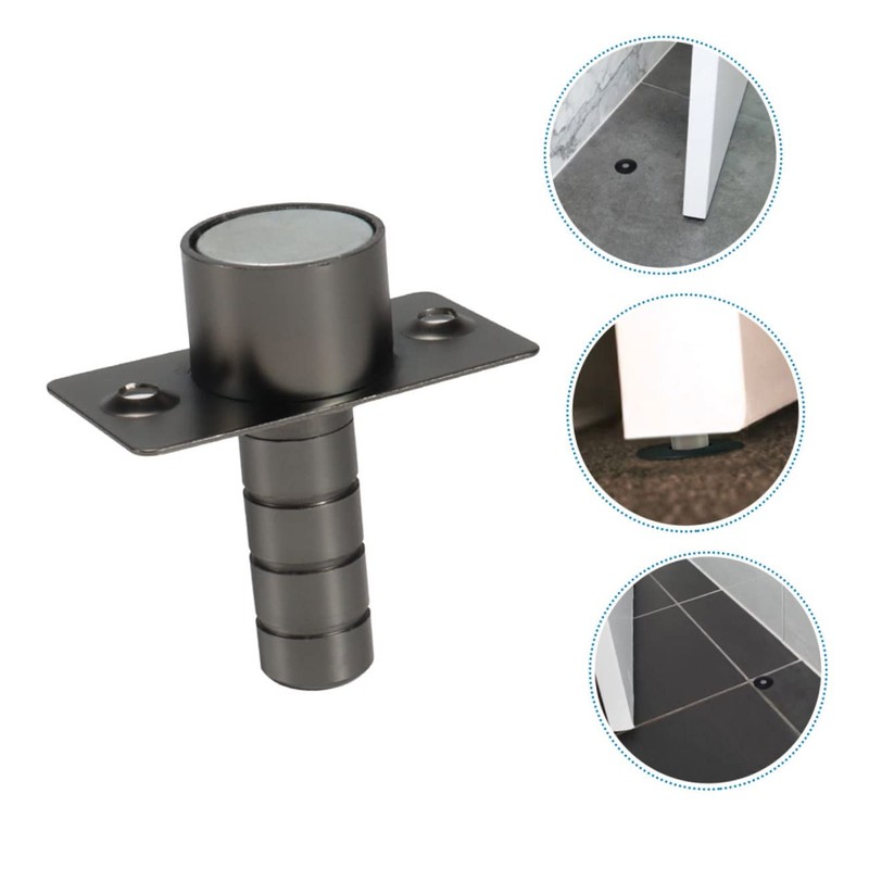 VILLFUL Invisible Door Stop Hidden Door Stopper Sturdy Stainless Steel
