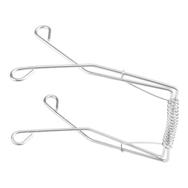 Meat Tongs Stainless Steel - Stainless Steel Hook Shaped BBQ Kitchen Tongs - Strong Grip Food Tongs, Barbecue Clamp for Cooking Serving Grill BBQ, Kitchen Tools