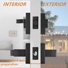 Probrico Square Entry Levers and Single Cylinder Deadbolts Combo Pack,