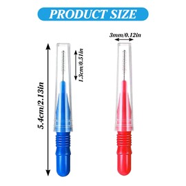 VEGOATY Pack of 100 Interdental Brushes, Interdental Brushes, Interdental Brushes, Interdental Brushes, Interdental Brushes, Interdental Brushes, Interdental Brushes, Interdental Brushes, Interdental