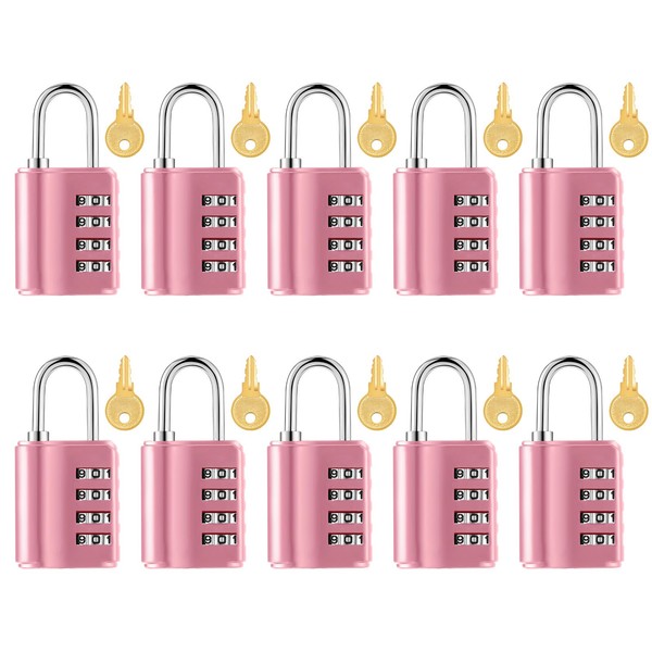 Kenning Combination Padlock 4 Digit Combination Lock with Keys Locker