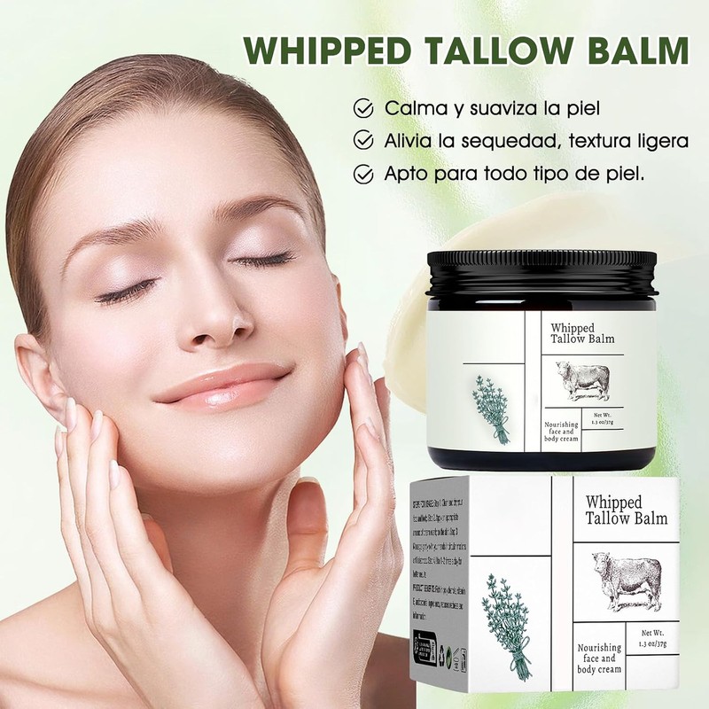 2PCS Cebo de Res para La Cara, Crema de Calendula