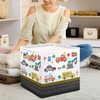 BENGRONGAE Cube Storage Bin, 13 Inch Cute Cartoon Excavator Collapsible