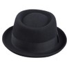 F FADVES Pork Pie Hat Wool Felt Men's Porkpie Breaking