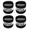 PATIKIL Captain's Armband, 4 Pack Elastic Arm Band for Soccer