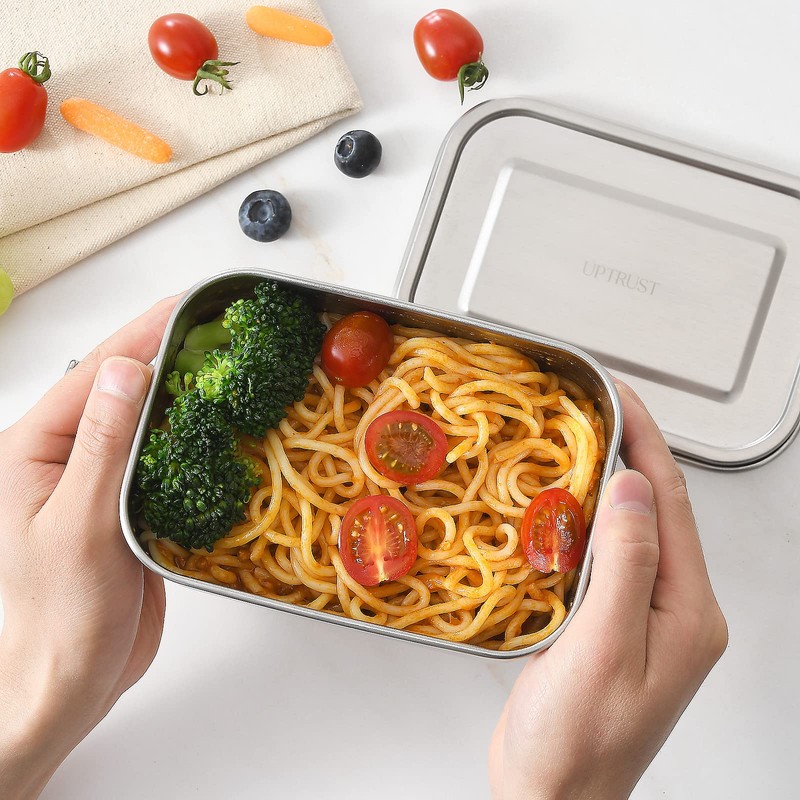 UPTRUST Stainless Steel Lunch Box, 800ML/27oz, Metal Bento Boxes with