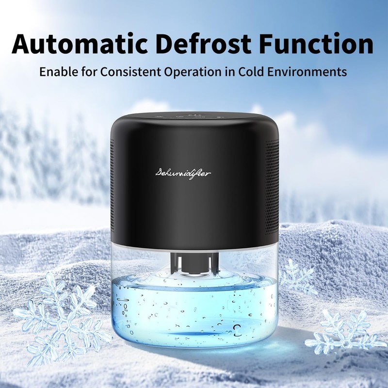 NeedDuck Dehumidifier 44OZ Water Tank Small Quiet Dehumidifiers for Home