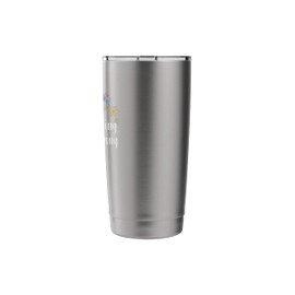 Floral Artwork Vintage, I Love Running I Hate Running Saying Stainless Steel Insulated Tumbler