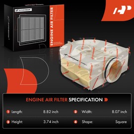 A-Premium Engine Air Filter Compatible with Genesis GV80 2021 2022 2003 2024, 2.5L 3.5L, Replace# 28113T6310, PA99847