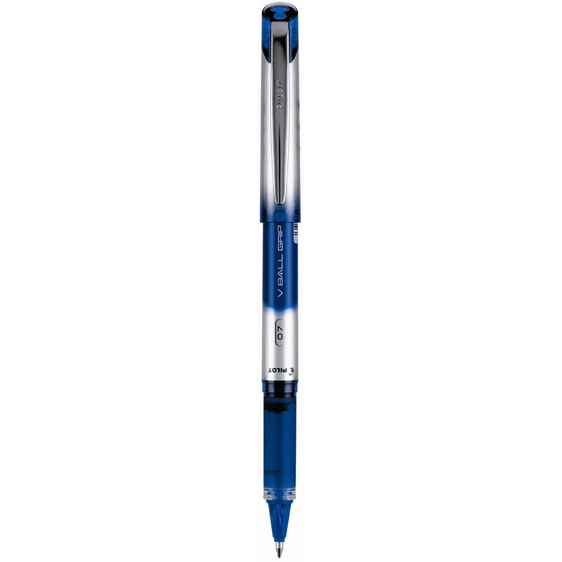 Pilot VBall 7 Grip Rollerball Pen- Blue (Pack of 3)