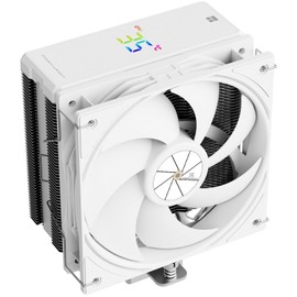 Thermalright Assassin X 120R Digital White CPU Cooler Air with 4 x 6 mm HeatPipes, Digital Screen Top Cover, PWM Fan Heatsink, CPU Cooler, 151 mm High, for AM5 and Intel LGA1700/1851/1150/1151/1200