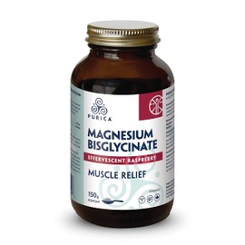 PURICA - Magnesium Bisglycinate - Raspberry - 150 g (Pack of 1)