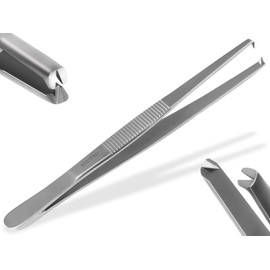 InstrumenteNrw Exclusive Premium Feeding Tweezers Aquarium Tweezers with V 1:2 Teeth Made of Hardened Stainless Steel Large Selection 10.5 - 60 cm (10.5 cm)