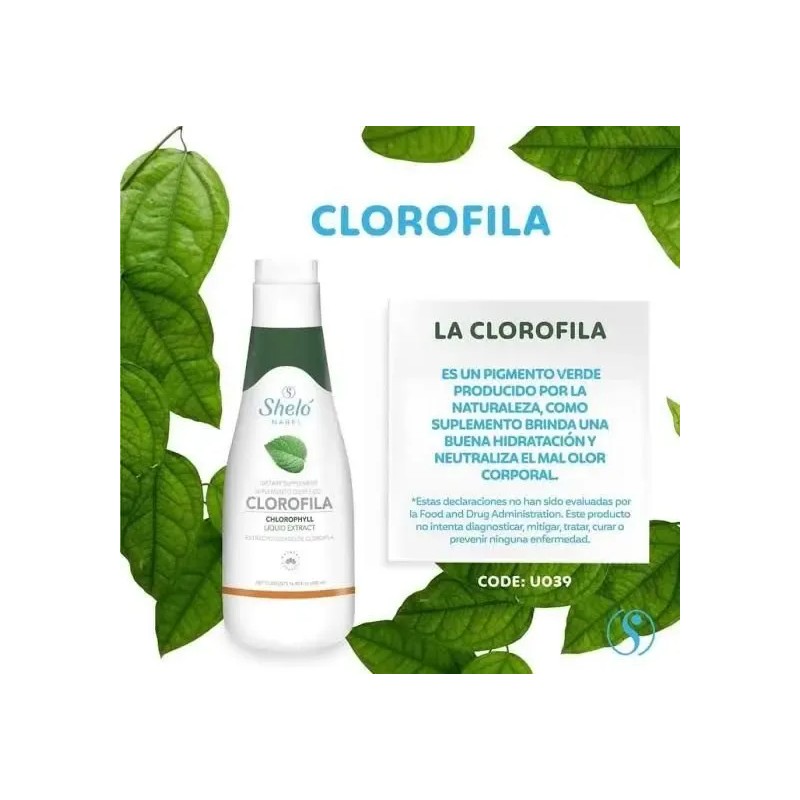 2 Pack Clorofila Líquida Concentrada Para Limpiar El Cuerpo