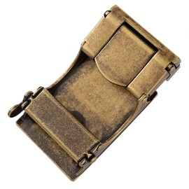 Nelbons Classic Ratchet Belt Buckle Automatic Slider Replacement Buckle,Fit 35mm Leather