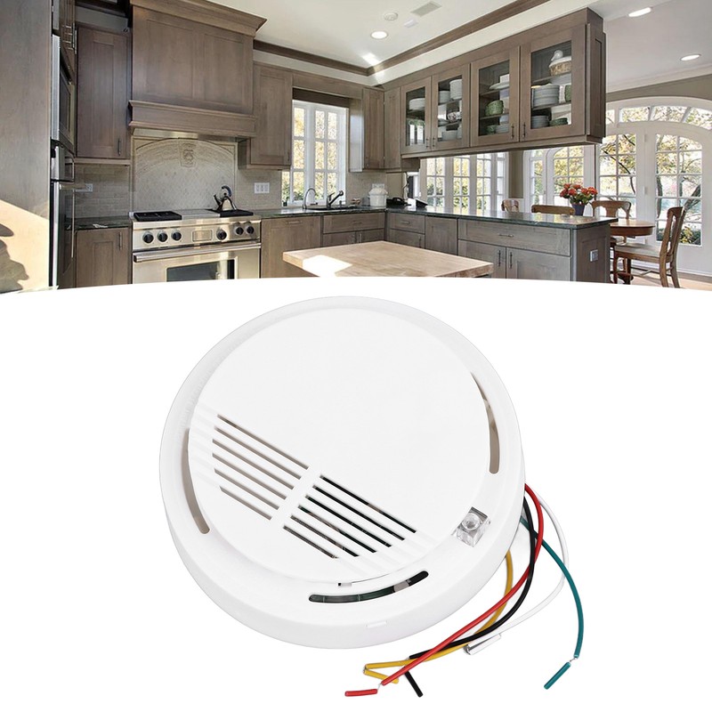 Natural Gas Detector Responsive Plastic Reliable Combustible Gas Leak Alarm
