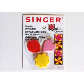 Singer Quilt Quarters Vintage Singer Quilt Quarters Needle Threaders Daisy, Heart, Strawberry 3 Count