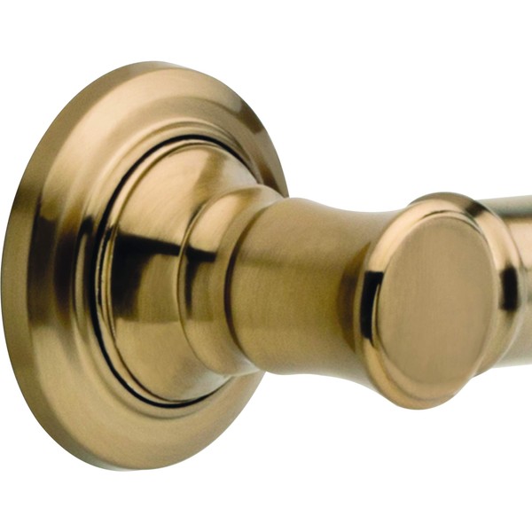 DELTA 41612-CZ Traditional 12-Inch Grab Bar with Concealed Mounting, Champagne Bronze