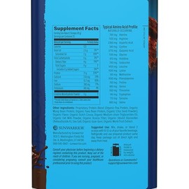 SUNWARRIOR Organic Chocolate Warrior Strength Protein Creatine, 36.1 OZ