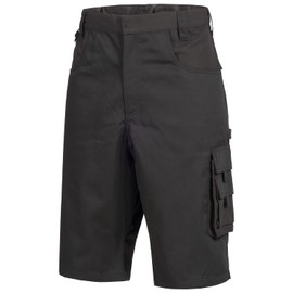 Nitras Motion Tex Plus Women's / Men's Work Shorts Cargo Work Shorts (Nitras Motion Tex Plus) - Black , size: 68