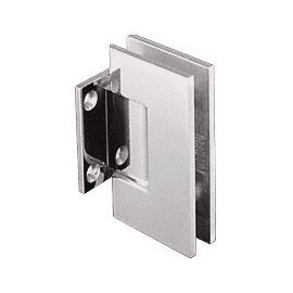 CRL Geneva Series Brushed Nickel Wall Mount Short Back Plate Hinge (Standard Model)