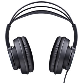 Fluid Audio - Focus Studio Headphones (Over-Ear Design, 50 mm Neodymium Driver, Includes 3 m Cable, 6.3 mm Adapter, Travel Bag, Black)