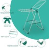 slieton Clothes Drying Rack, Foldable Metal Laundry Rack, Space-Saving Free-Standing