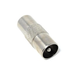 DRUT 1pcs. Male to Male TV Aerial Coaxial Coupler, RF Coax Antenna Adapter, Coupling Connector, Gender Changer