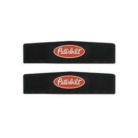 Peterbilt Heavy Duty 6" x 24" x 1/4" Rubber Semi Truck Mud Flaps-Set of 2 with Bolt Kit