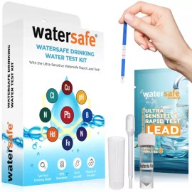 WaterSafe 워터세이프 식수 우물 및 수돗물용 물 테스트 키트 민감한 리드 박테리아 경도 pH 질산염 쉬운 지침 실험실 [2] WaterSafe Drinking Water Well and Tap Water Test Kit for Sensitive Lead Bacteria Hardness pH Nitrates Easy Instructions Laboratory [2]