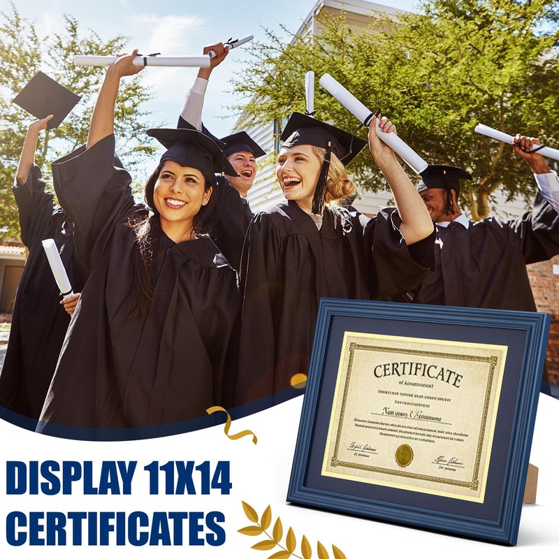 Ripeng 8.5 x 11 Wood Diploma Frame, Solid Wood Diploma