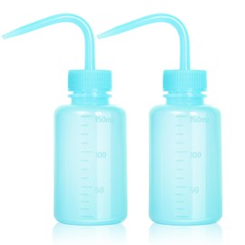 Melphoe Tattoo Wash Bottle 2Pcs 150ml Water Squirt Bottle Succulent Watering, Safety Rinse Bottle Watering Tools, Tattoo Supplies, Irrigation Squeeze Sprinkling Can Wash Plant Bottle (Blue)