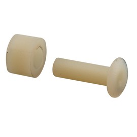 Prime-Line G 3031 Sliding Window Roller, with Axle Pins, 7/32 In. Flat Nylon (4 Pack)