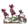 Decorative Figurine Three Snowmen (B) on Sleigh