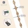 NKlaus Coffee Bean Necklace 925 Silver 3.6 mm Wide Elegant