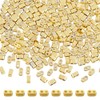 DICOSMETIC Pack of 300 24K Gold-Plated 2 Hole Beads Rectangle